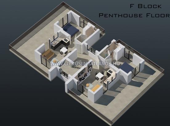 #23300 - Turquoise Penthouse - Trikomo / Iskele - Penthouse